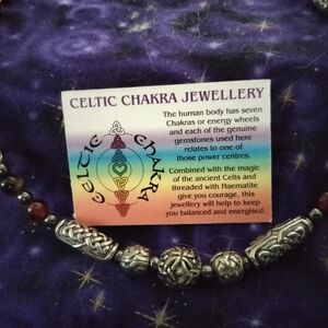 Beady Jewellery Celtic Chakra 18 in Necklace by Black Dragon Crafts UK New boxed